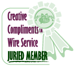 Juried Member of Creative Compliments Online Gift Baskets Local Hand Delivery Wire Service